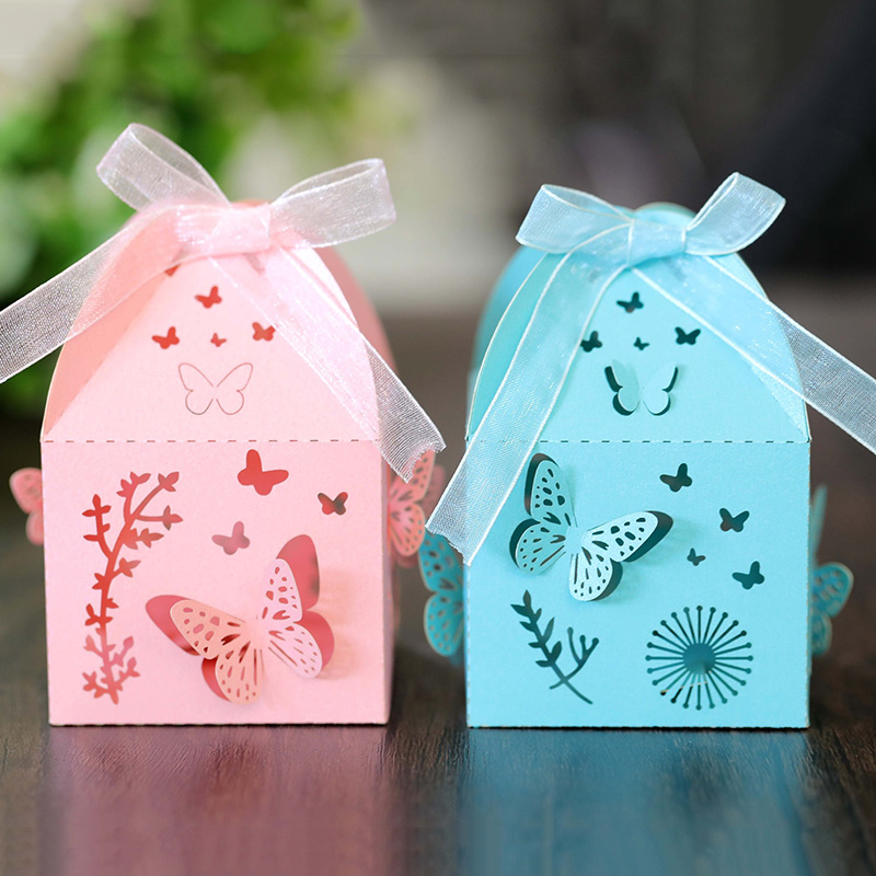 Plant Parent Gifts - 50Pcs Laser Cut Butterfly Candy Box