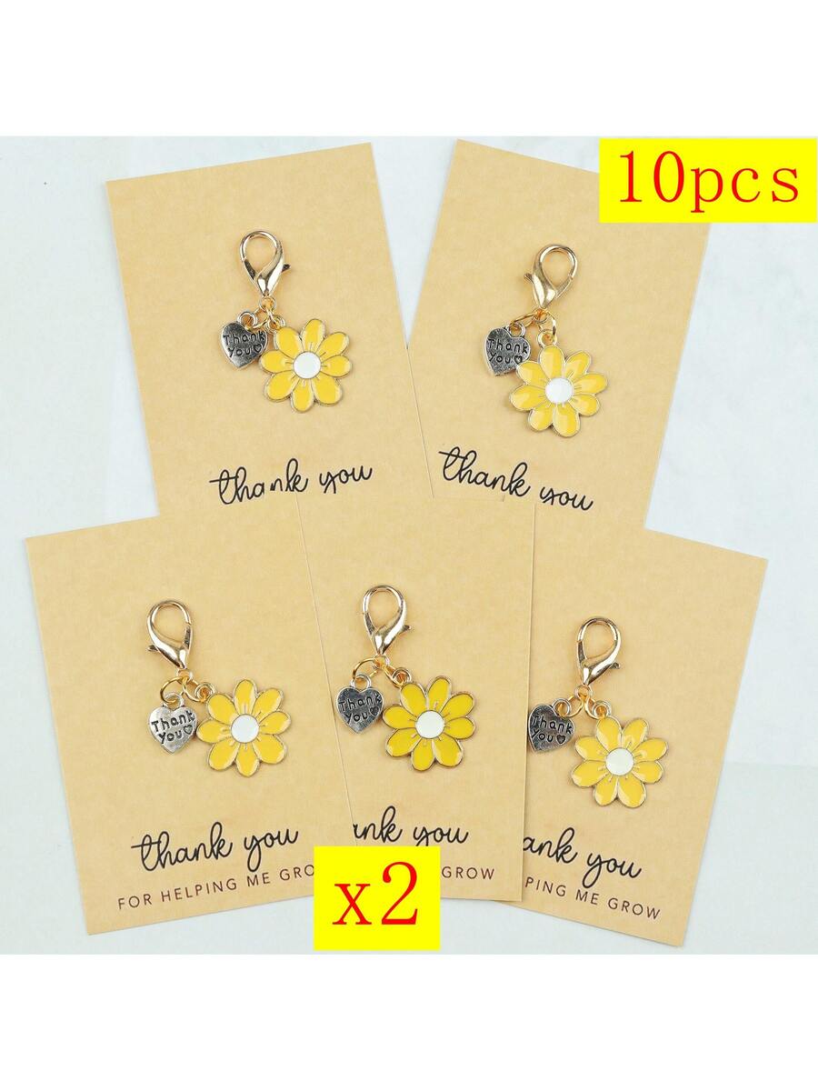Enamel Daisy Keychains With Th - The Plant Parent 评论和价格
