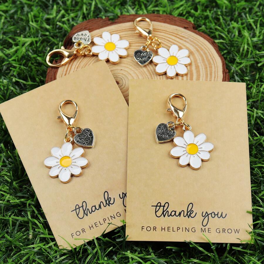 Enamel Daisy Keychains With Th - The Plant Parent 评论和价格