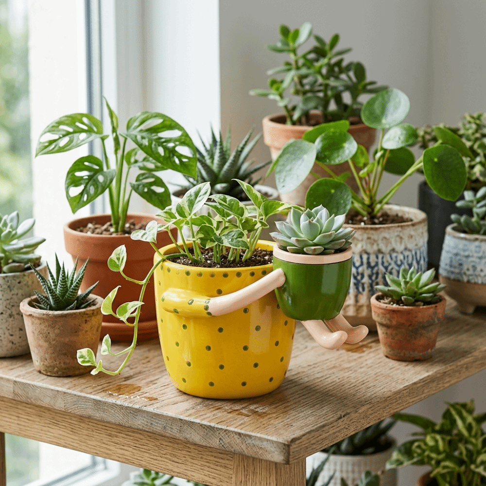 Resin Parent-child Flowerpot F - The Plant Parent 评论和价格