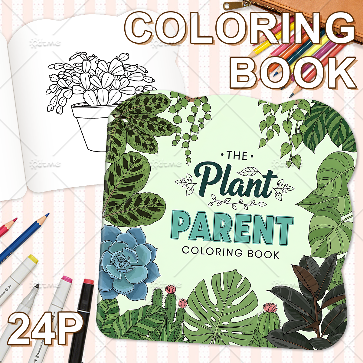 THE Plant PARENTE Coloring Boo - The Plant Parent 评论和价格