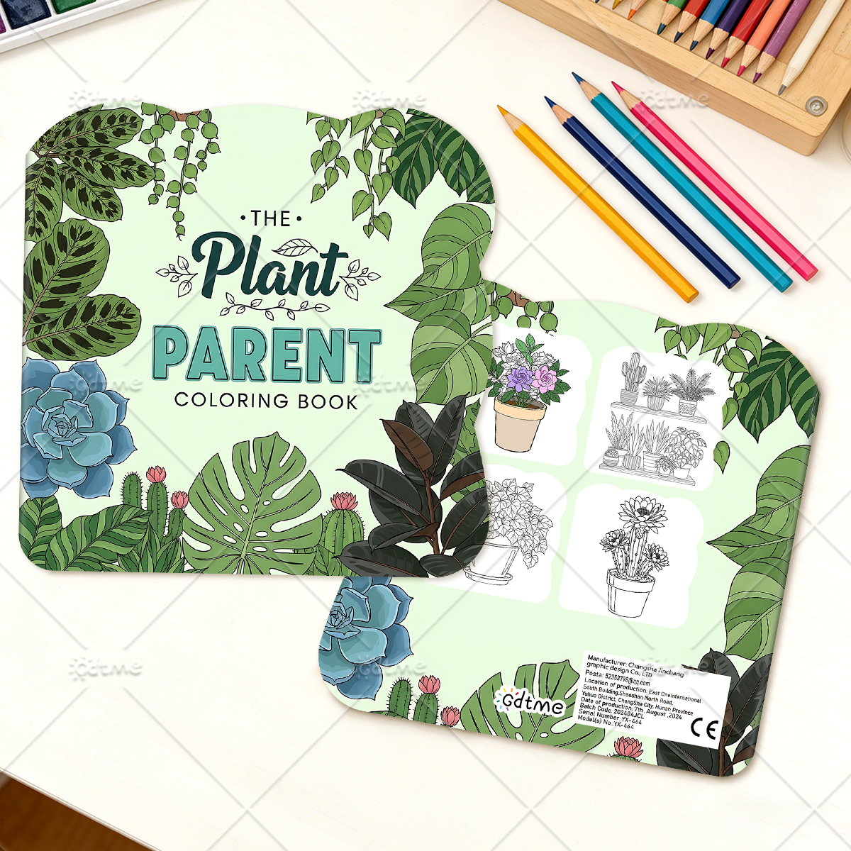 THE Plant PARENTE Coloring Boo - The Plant Parent 评论和价格